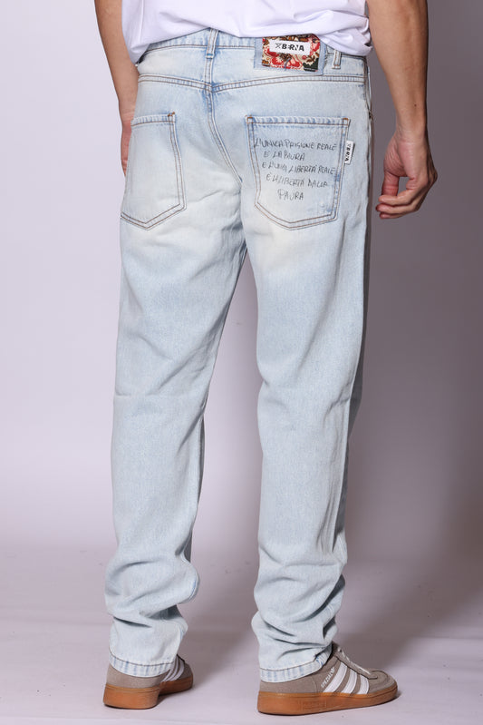 Jeans Berna Regular Slogan