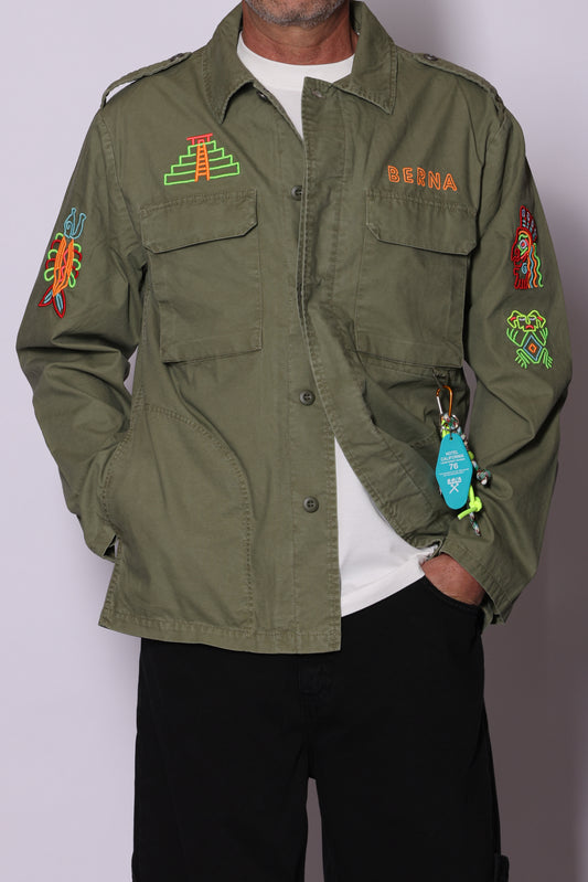 Overshirt Berna Ricami Aztechi