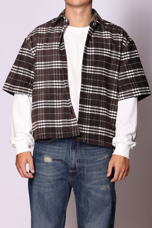 Camicia Berna Quadri Felpa