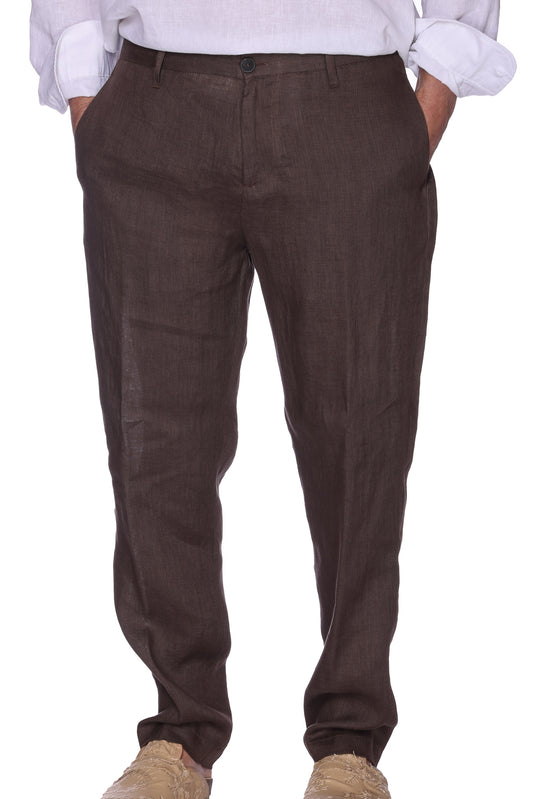 Pantalone Lino Moro Altatensione