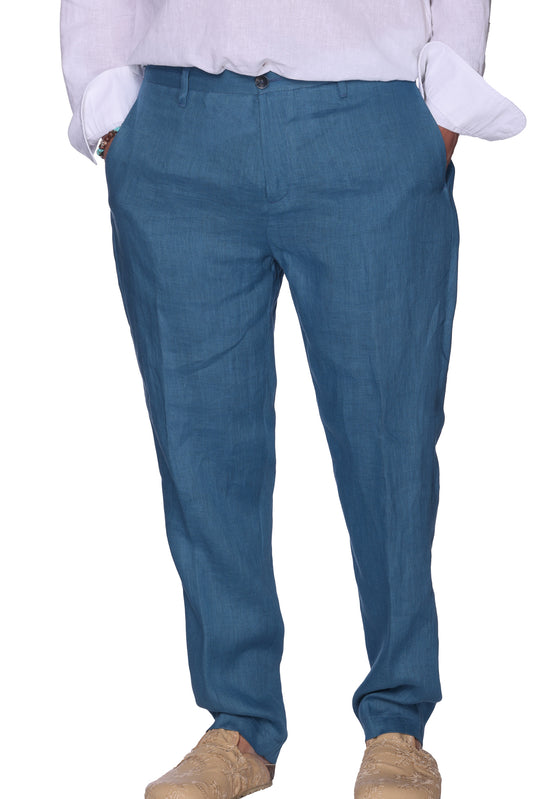 Pantalone Lino Pavone Altatensione