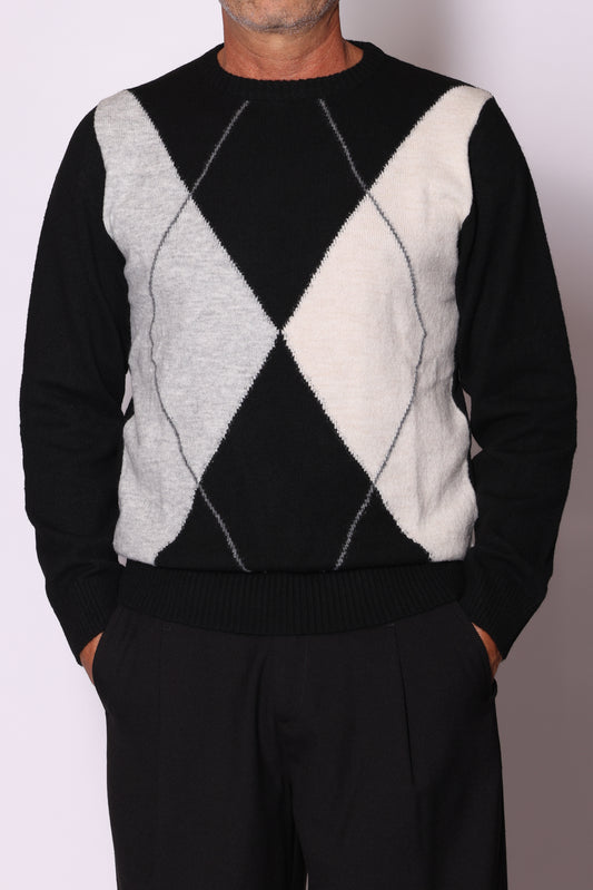 Maglia Bicolore Jacquard
