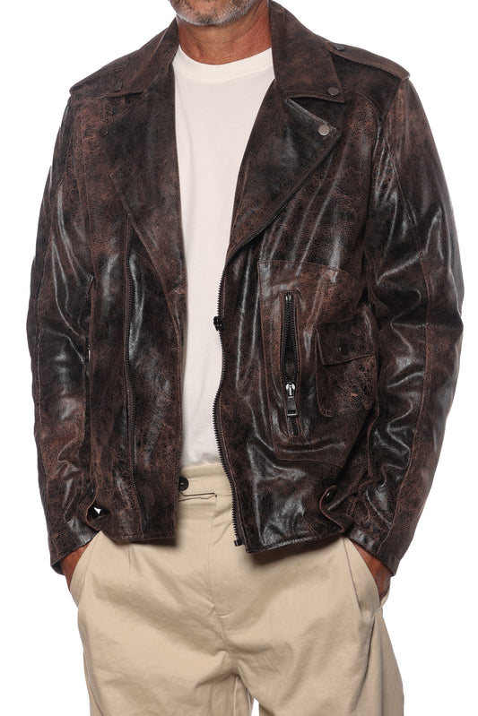 Chiodo Ecopelle Vintage Berna