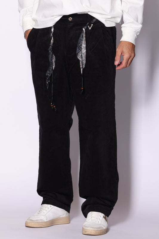 Pantalone Berna Old Style Jersey Nero
