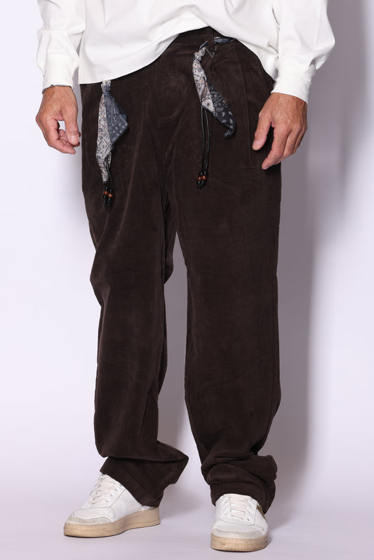 Pantalone Berna Old Style Jersey Caffè