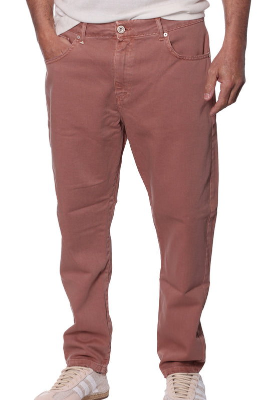 Pantalone Carrot Drill Pink Berna